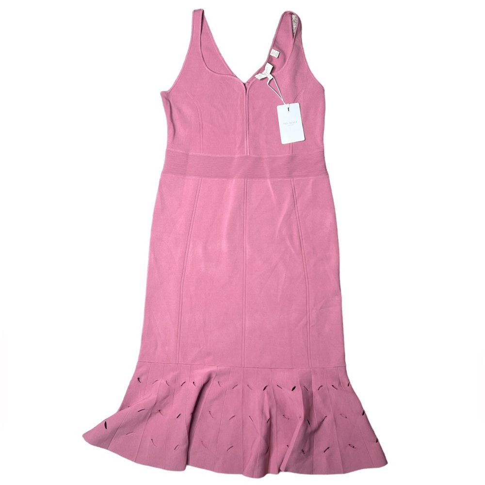 Ted Baker Emesta Needle Stitch Mermaid Hem Midi Dress
